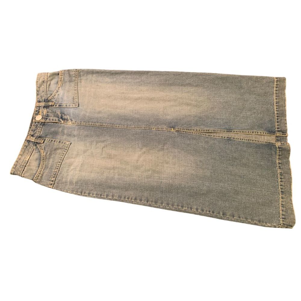 Vtg 90s Unionbay Denim Jean Long Skirt Sz 10/12